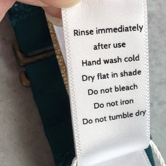 Mindy & Andie Swim The Bermuda Bikini Top Dragonfly Green Size L - Picture 4 of 10